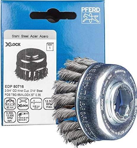 Pferd POS TBG 65/X-LOCK ST 0.35 Topfbürste gezopft, 65mm, 1 Stück