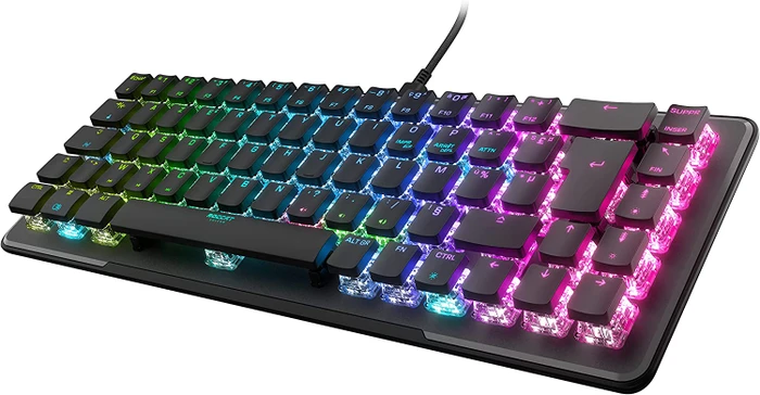 Roccat Vulcan II Mini, LEDs RGB, schwarz, TITAN II OPTICAL RED, USB, FR