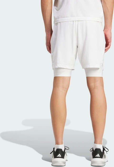 adidas Tennis Pro Aeroready 2-in-1 Tennis Hose kurz white (Herren)