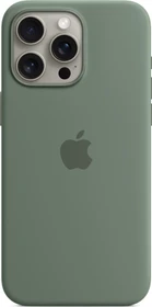 Apple Silikon Case mit MagSafe für iPhone 15 Pro Max zypresse