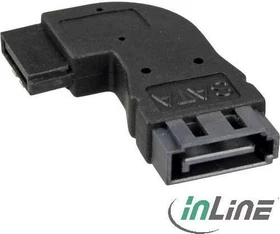 InLine SATA Adapter, SATA Stecker auf Buchse, rechts gewinkelt (27700D)