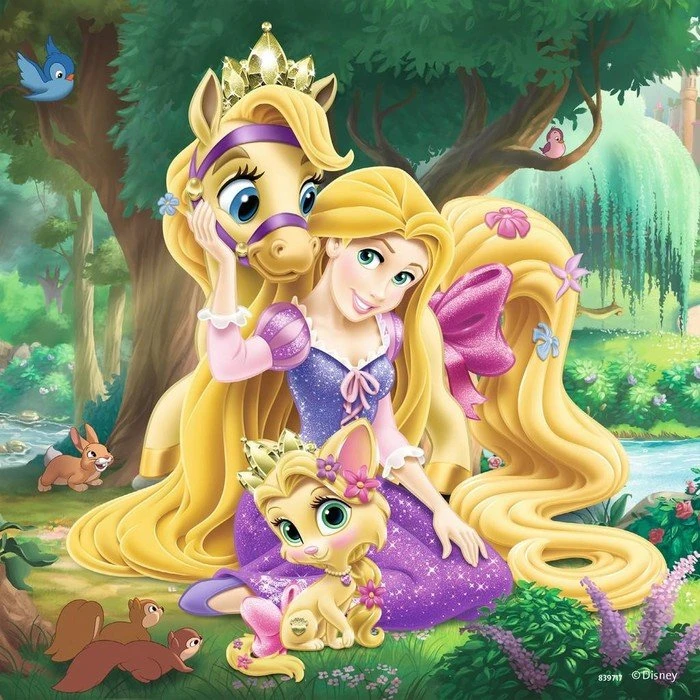 Ravensburger Puzzle Palace Pets Belle, Cinderella und Rapunzel