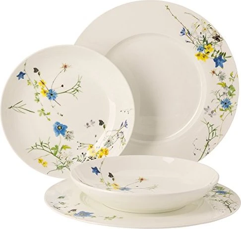 Rosenthal Brillance Bone China Fleurs des Alpes Tafelservice, 4-tlg.