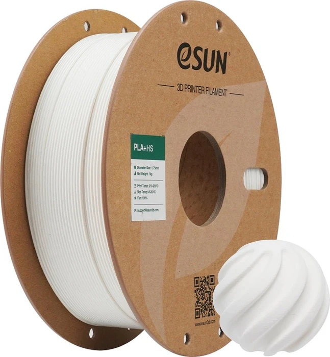 eSUN PLA+HS, Milky White, Spule, 1.75mm, 1.00kg