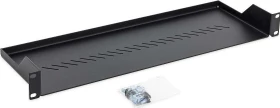 Triton Fachboden perforiert, schwarz, 1HE