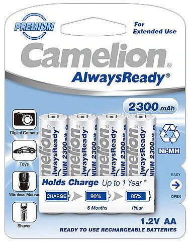 Camelion AlwaysReady Mignon AA NiMH 2300mAh, 4er-Pack