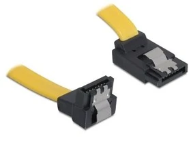 DeLOCK SATA Kabel gelb 0.5m mit Arretierung, oben/unten