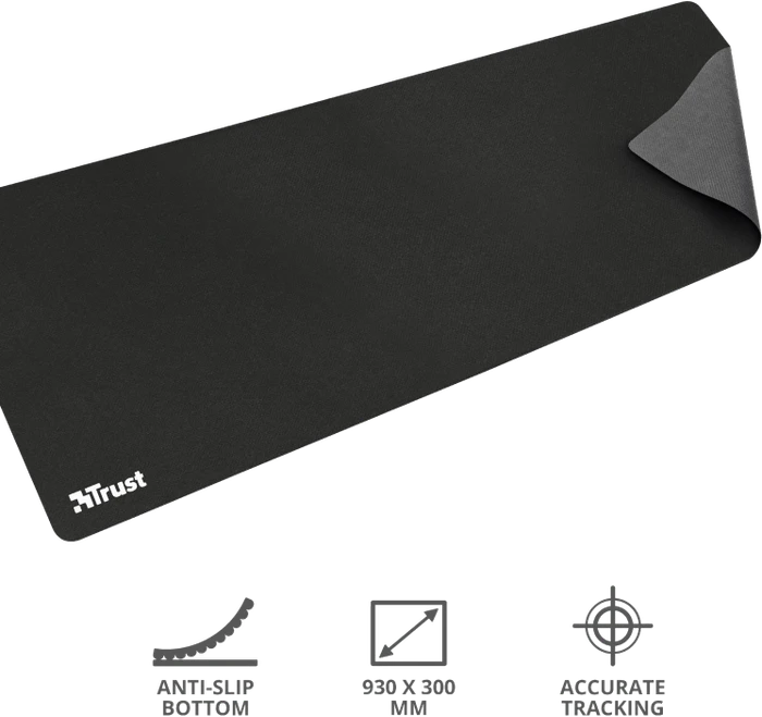 Trust Mouse Pad XXL, 930x300mm, schwarz