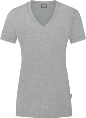Jako Organic T-Shirt kurzarm light grey melange (Junior)