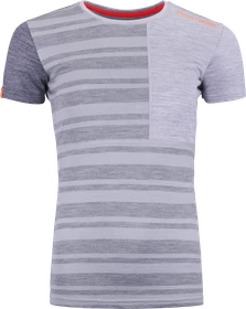 Ortovox 185 Rock'N'Wool Funktionsshirt kurzarm grey blend (Damen)