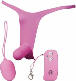 You2Toys Pepper Parties Flip Slip Strap-on-Dildo mit Vibro-Ei