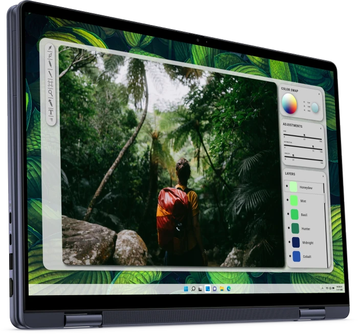 Dell Inspiron 16 2-in-1 7640, Midnight Blue, Core Ultra 5 125U, 16GB RAM, 512GB SSD, DE