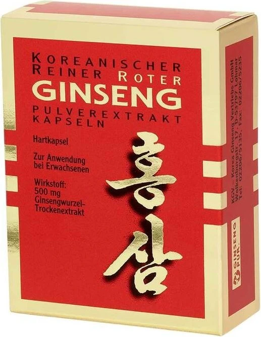 KGV Korea Ginseng Roter Ginseng Extrakt Kapseln, 30 Stück