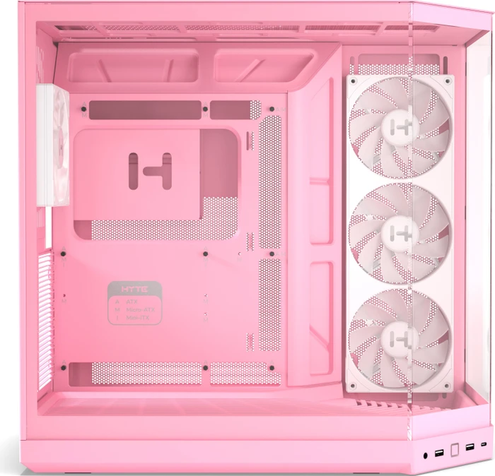 Hyte Y50 Strawberry Milk, rosa, Glasfenster
