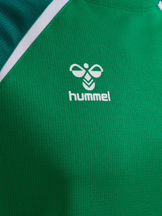 hummel Lead 2.0 Funktionsshirt kurzarm jelly bean/evergreen (Herren)