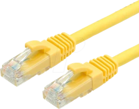 Value Patchkabel, Cat6a, U/UTP, RJ-45/RJ-45, 10m, gelb