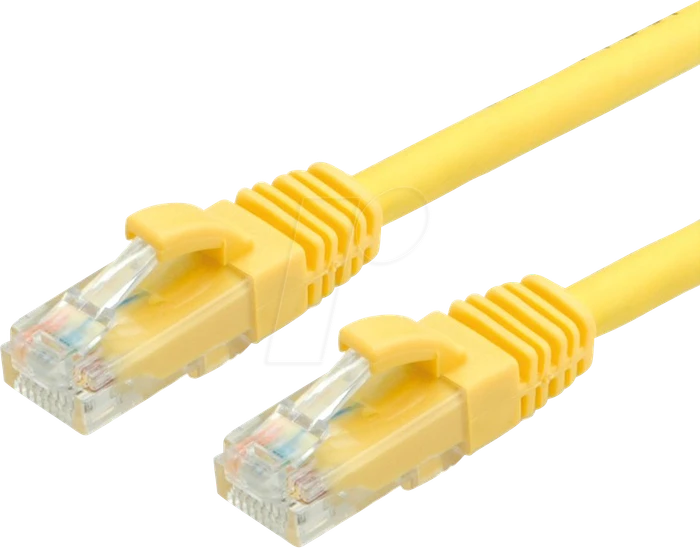 Value Patchkabel, Cat6a, U/UTP, RJ-45/RJ-45, 10m, gelb