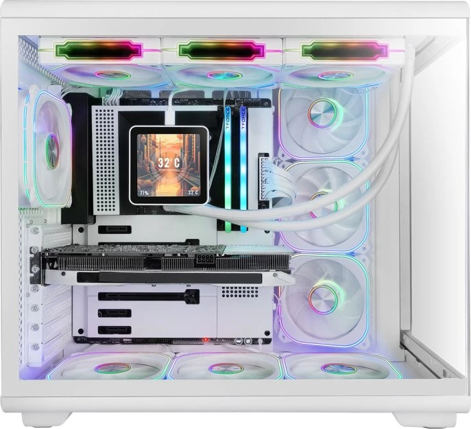 Mars Gaming MC-REVPRO White, Glasfenster