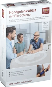 Bort Medical Handgelenkstütze mit Alu-Schiene rechts Größe XL schwarz, 1 Stück
