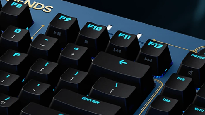 Logitech G Pro Gaming Keyboard, League of Legends Edition, TKL, GX-BROWN, USB, DE