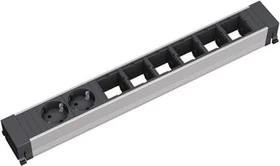 Bachmann Conference/Top Frame, 2-fach, Steckdoseneinheit, 6x Custom, 2x Schuko
