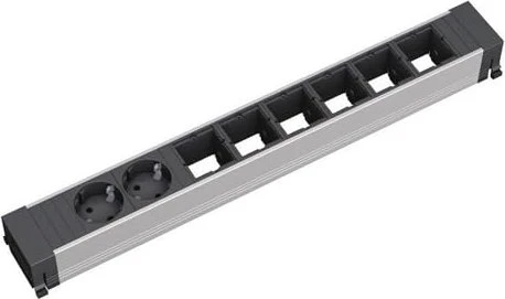 Bachmann Conference/Top Frame, 2-fach, Steckdoseneinheit, 6x Custom, 2x Schuko
