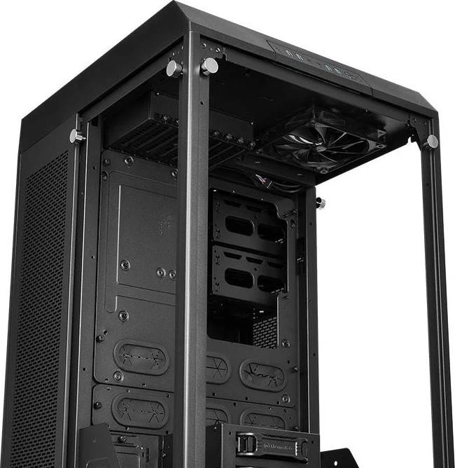 Thermaltake The Tower 900, schwarz, Glasfenster