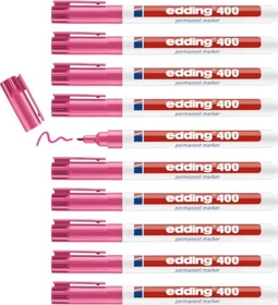 edding 400 Permanentmarker rosa, 10er-Pack