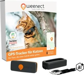 Weenect Mini GPS Tracker für Katzen, schwarz