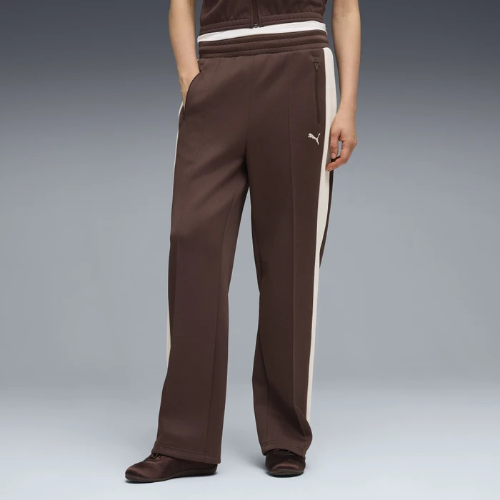 Puma T7 Always On Straight Trainingshose lang chocolate brown (Damen)