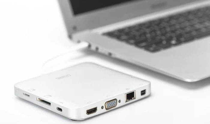 Digitus 12" USB-C-Dockingstation grau