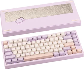 Wobkey Rainy 75 Pro, violett, LEDs RGB, Kailh Cocoa, USB/Bluetooth, US