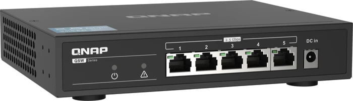 QNAP QSW-1100 Desktop 2.5G Switch, 5x RJ-45