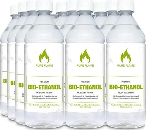 Pure Flame Premium Bioethanol, 12l (12x 1l)