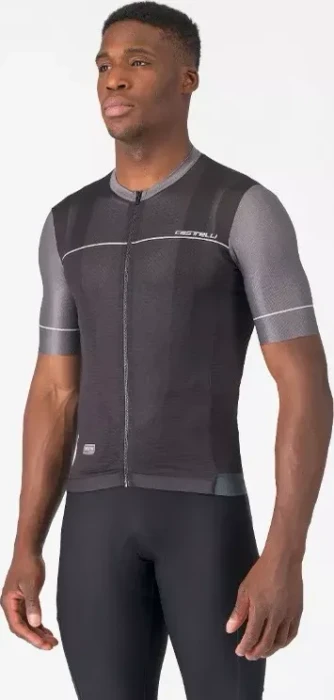 Castelli Unlimited Endurance 2 Trikot kurzarm light black/smoky gray/ivory (Herren)