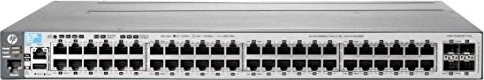 HPE Aruba 3800 48G Rackmount Gigabit Managed Stacking Switch, 52x RJ-45