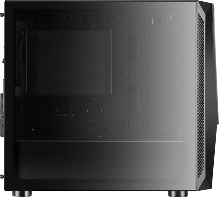 SilverStone Fara V1M Pro, schwarz, Glasfenster