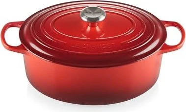 Le Creuset Signature Gusseisen Bräter oval 31cm kirschrot