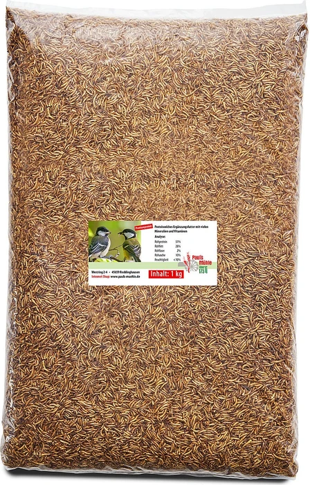 Paul's Mühle Mehlwürmer getrocknet 1kg
