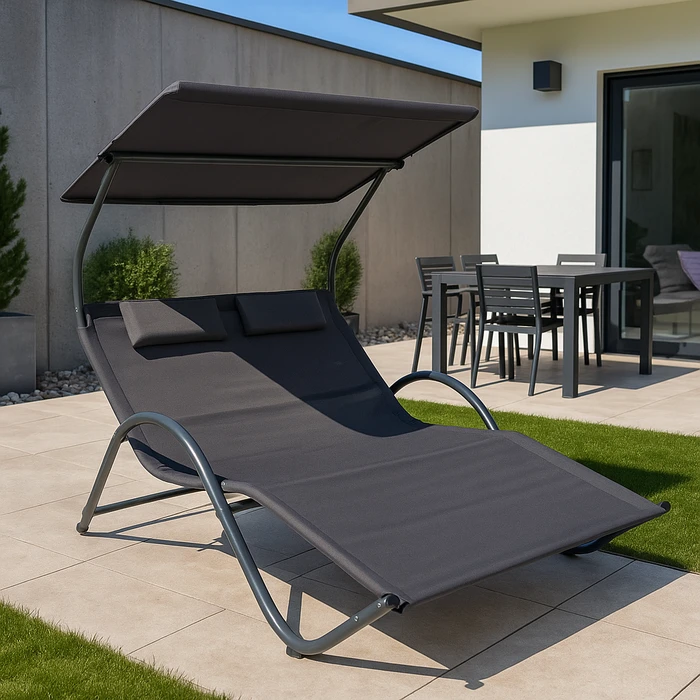 Gardissimo Style Doppelliege anthrazit (347647)