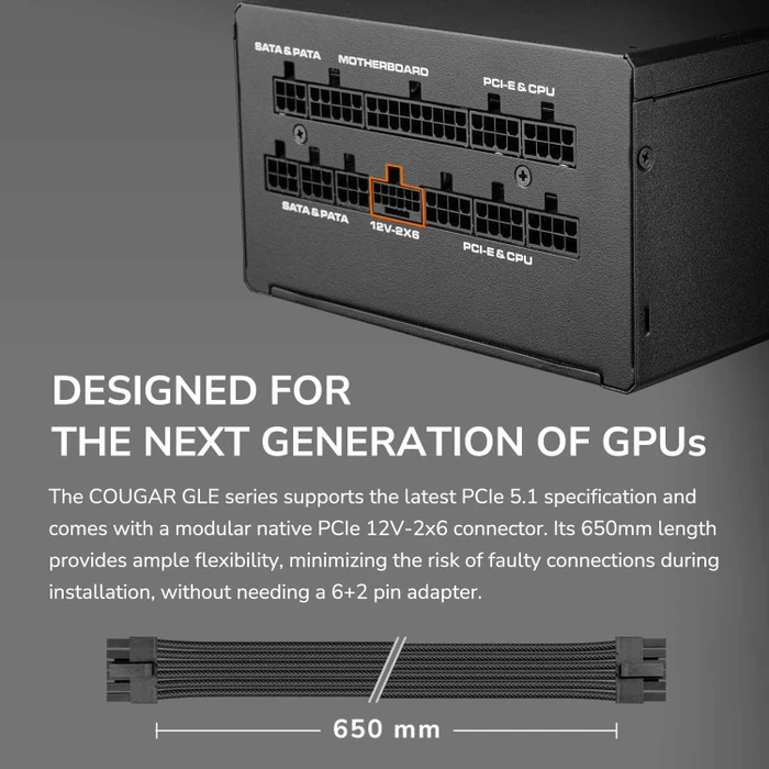 Cougar GLE 1000 1000W, ATX 3.1