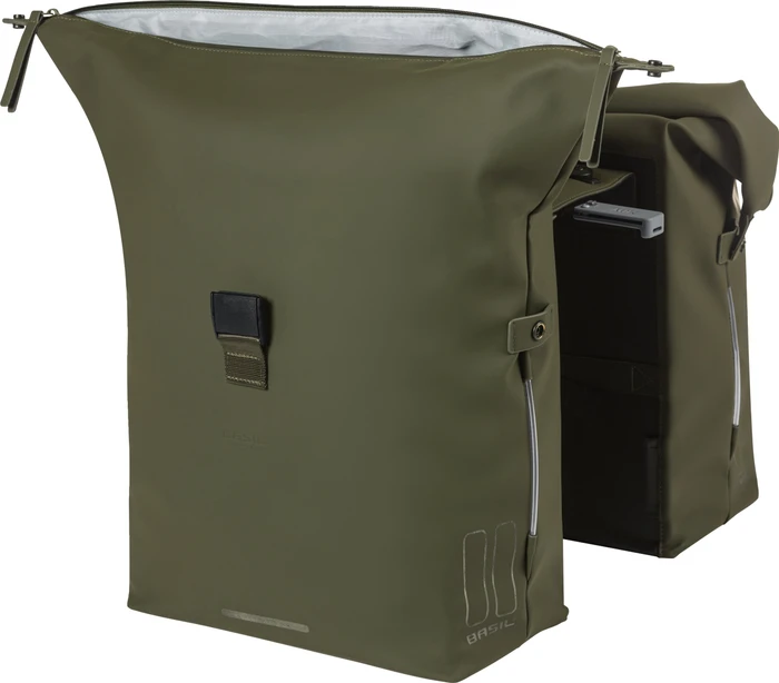 Basil SoHo Nordlicht MIK Doppeltasche Gepäcktasche moss green