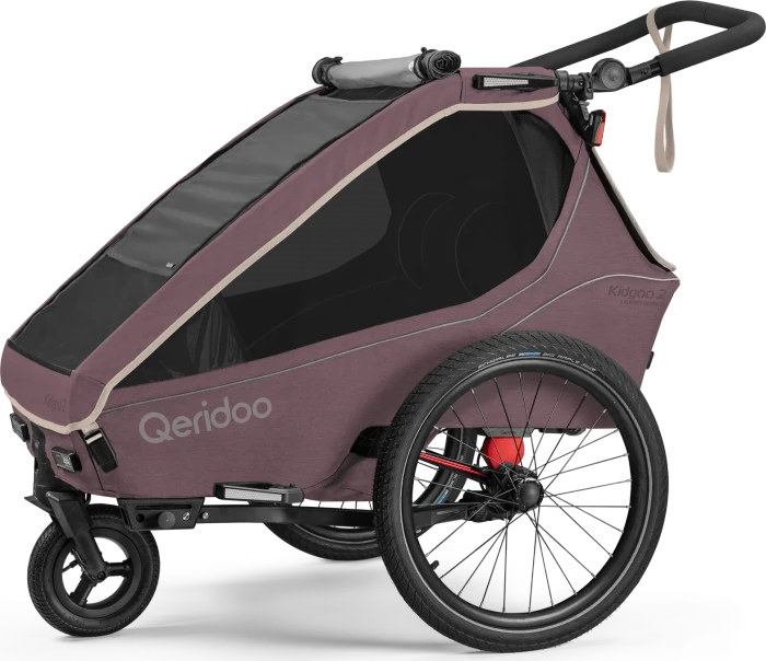 Qeridoo Kidgoo 2 Fahrradanhänger wildberry violet (Modell 2026)