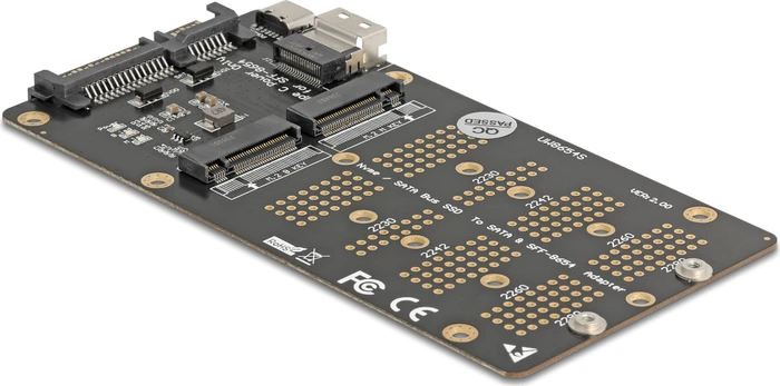 DeLOCK SATA 6Gb/s -> M.2 SATA, SFF-8654 -> M.2 PCIe