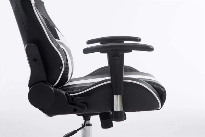 CLP Racing Limit Kunstleder Gamingstuhl, schwarz/weiß