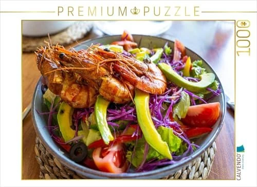 Calvendo Frische Sri Lanka Bowl mit gegrillten Garnelen - Tropisches Food Art Design