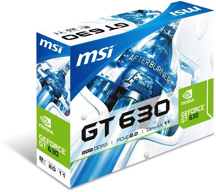MSI GeForce GT 630, N630K-2GD3/OC, 2GB DDR3, VGA, DVI, HDMI