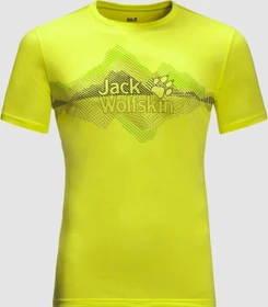 Jack Wolfskin Crosstrail Graphic Funktionsshirt kurzarm flashing green (Herren)