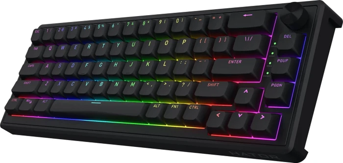 Hator Skyfall 65 Wired, schwarz, LEDs RGB, Aurum Sterling, USB, US