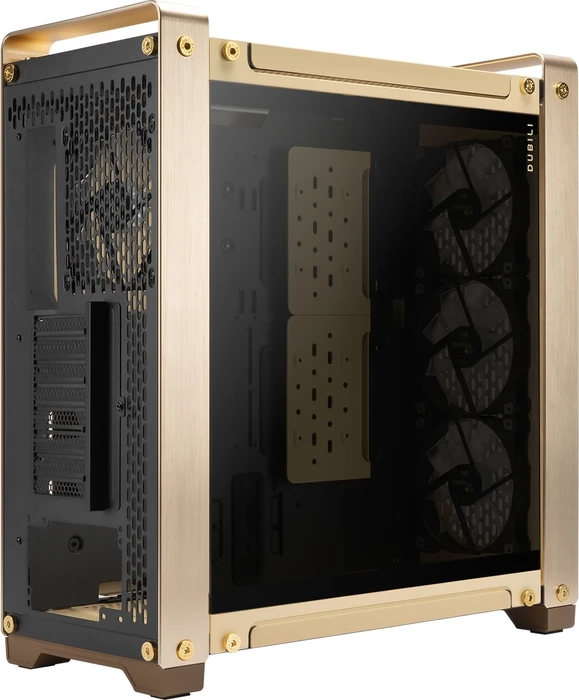 In Win Dubili Champagne Gold, vormontiert, gold, Glasfenster